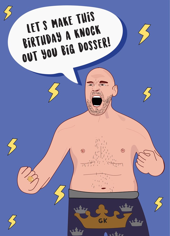Tyson Fury - Happy Birthday Card