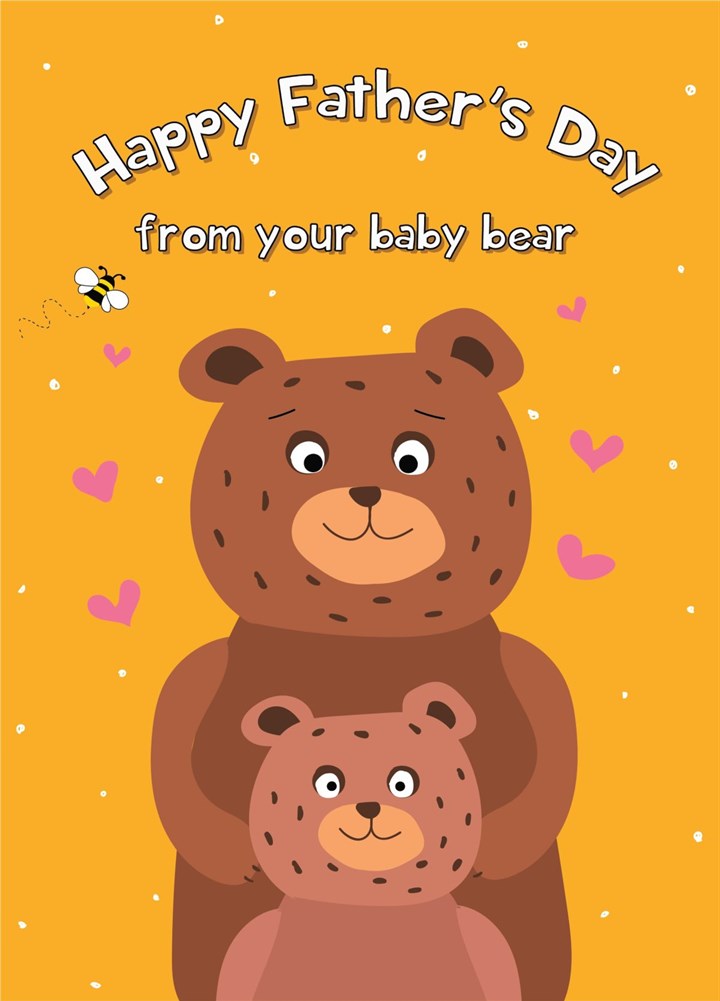 Happy Father's Day Daddy Bear Card