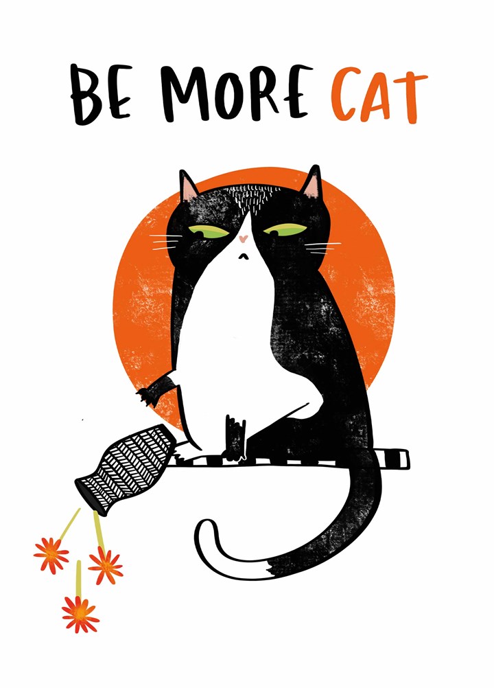 Be More Cat Card
