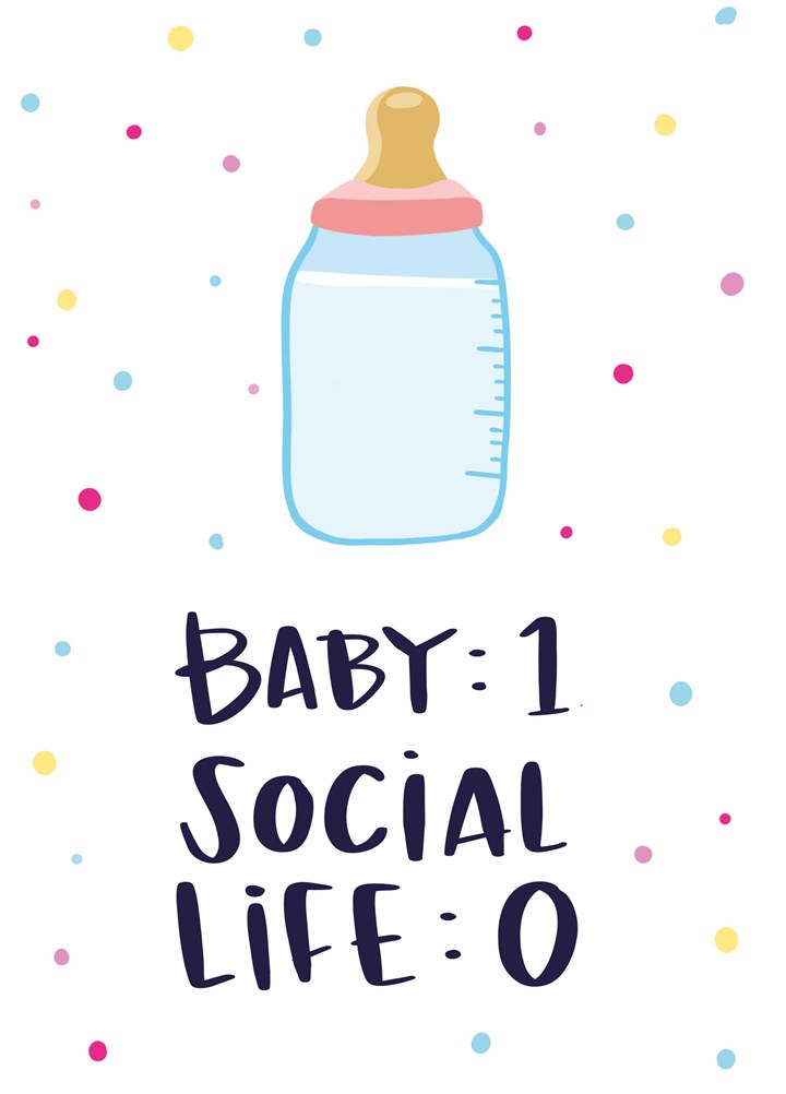 Baby One Social Life Zero Card