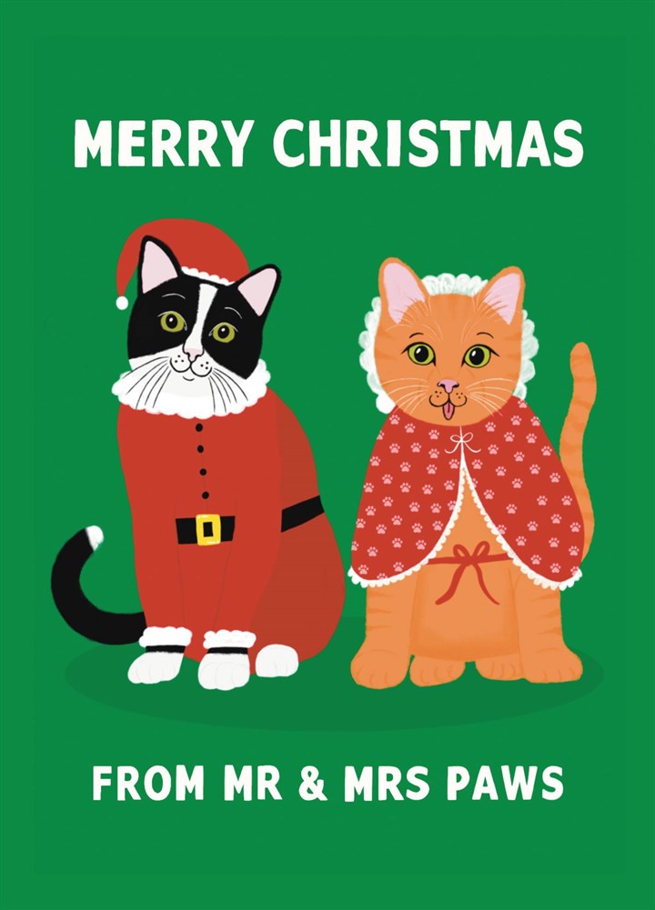 Mr & Mrs Paws Card
