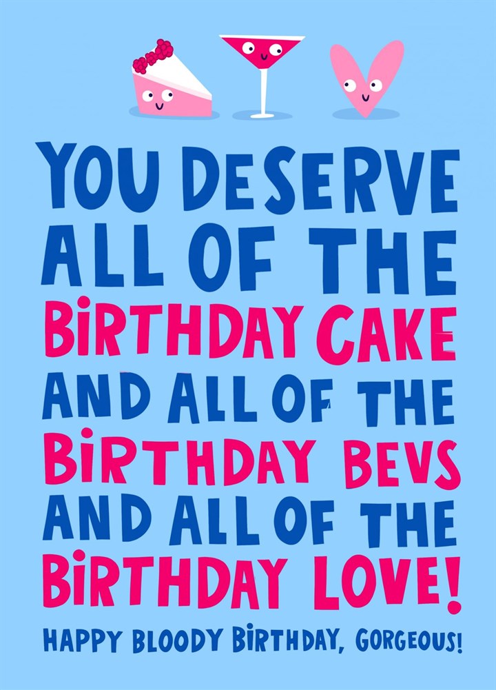 All Of The Cake Card