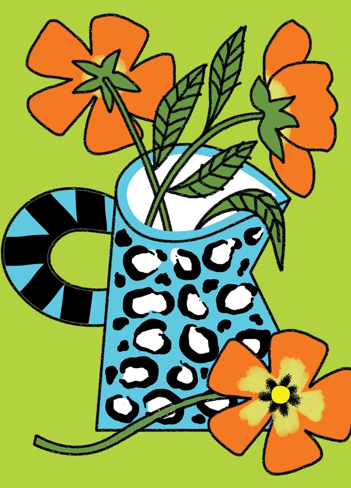Bold Flowers 6 Card