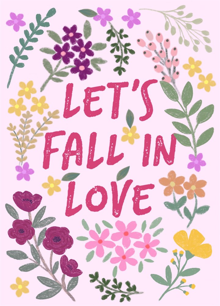 Let's Fall In Love Card