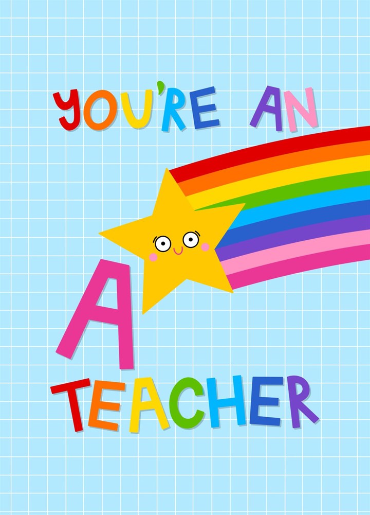 A Star Teacher Card