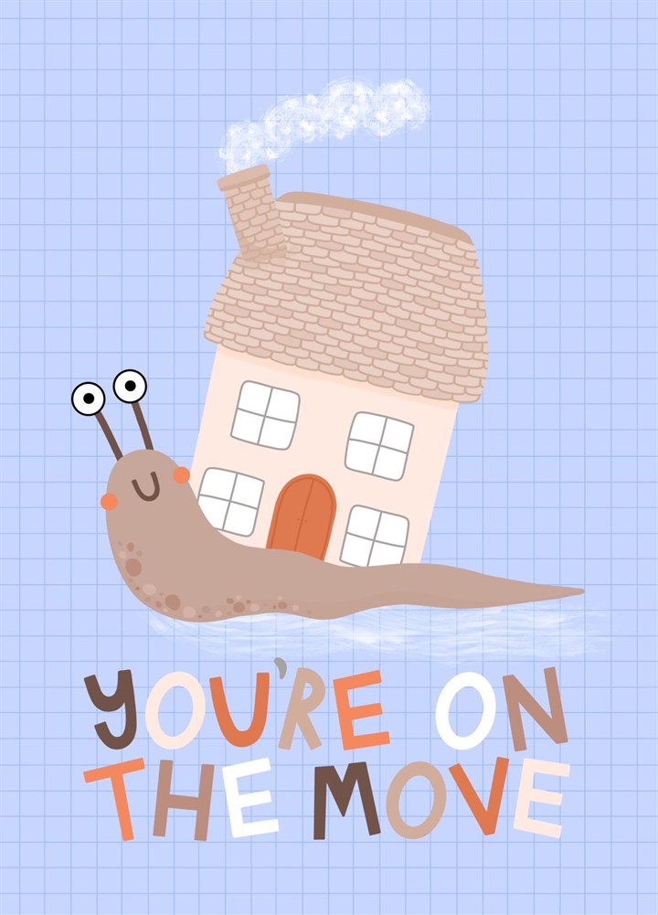 Snail Moving House Card