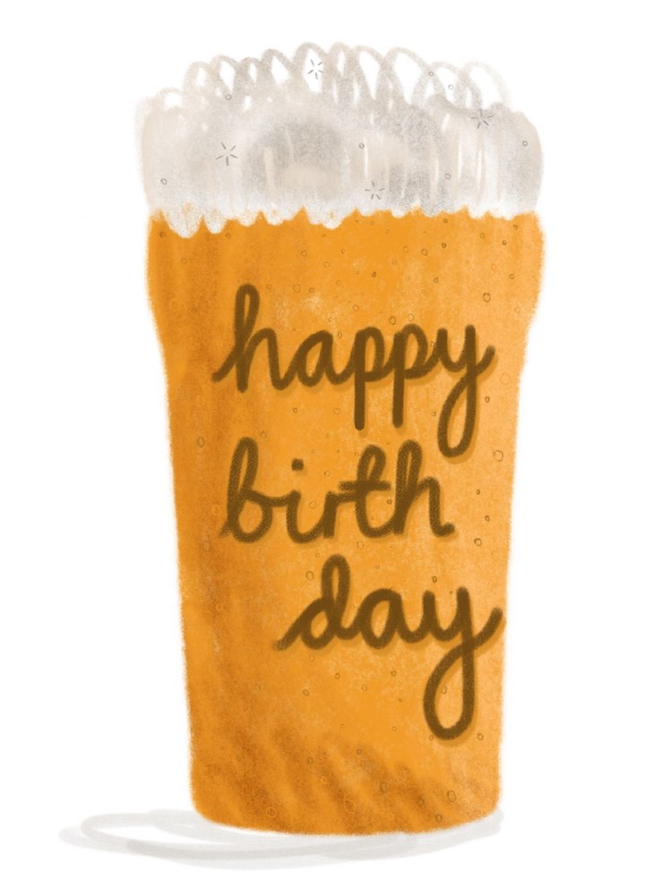 Happy Birthday Beer Card