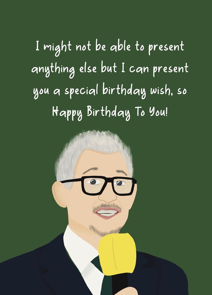 Presenting You A Birthday Wish Card
