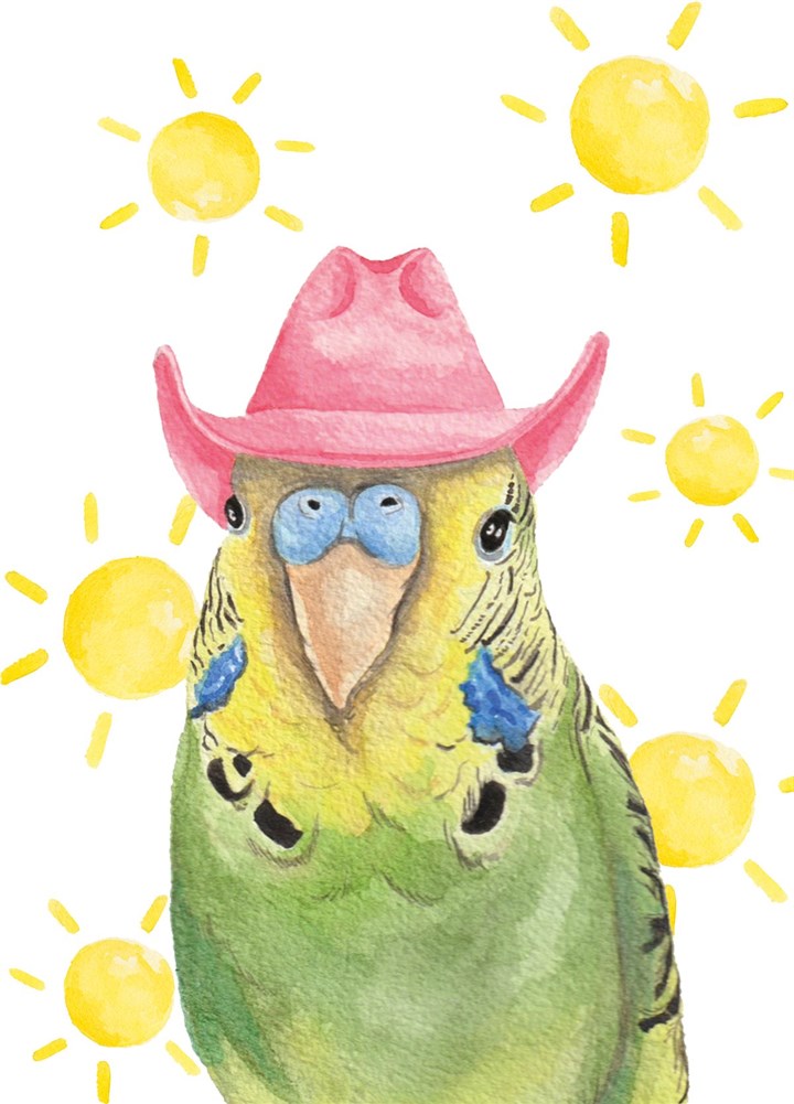 Cowboy Birdy Card