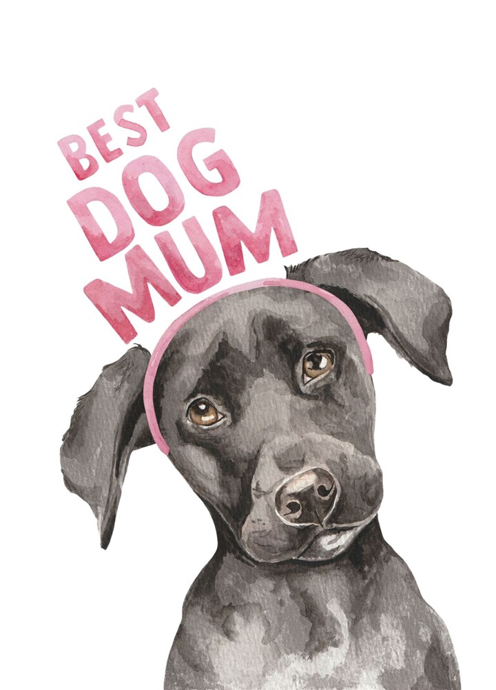 Best Dog Mum Puppy Card