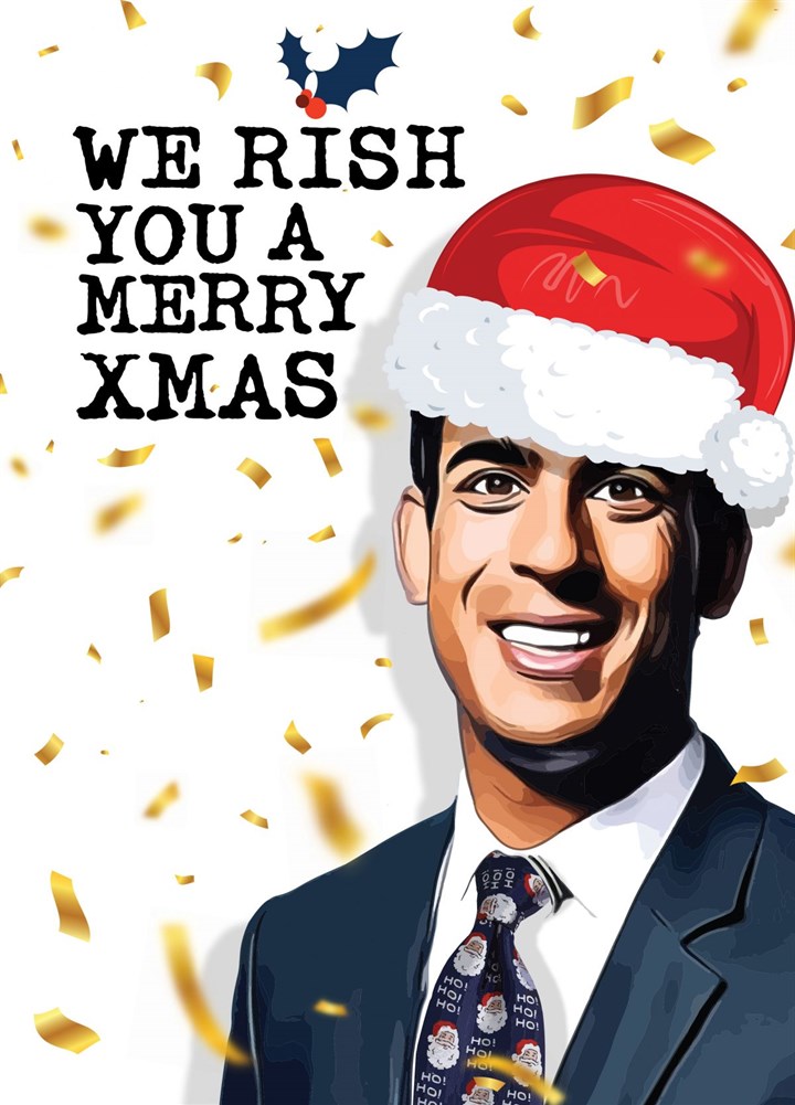 Funny Rishi Sunak Politics Christmas Card