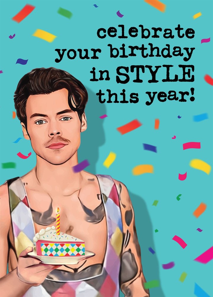 Funny Harry Styles Birthday Card