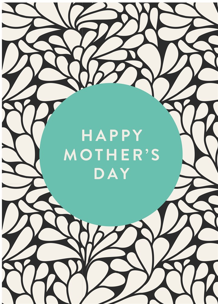 Happy Mother's Day Black And White Card