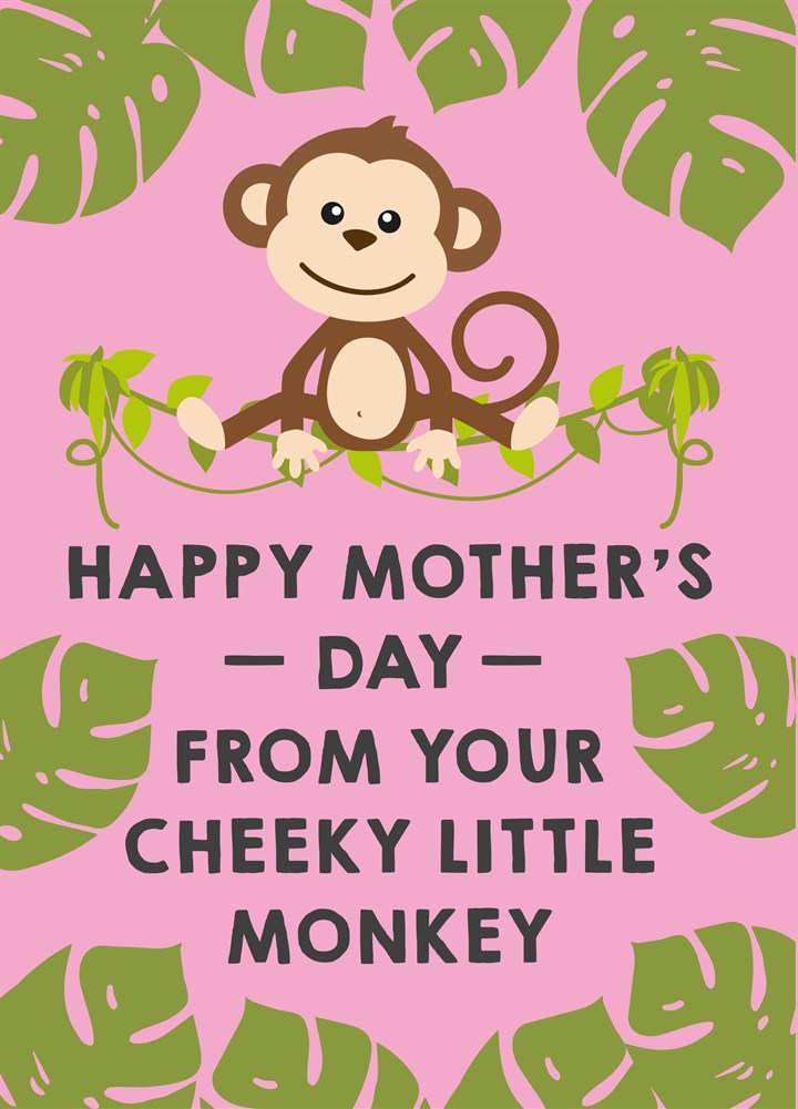 Your Cheeky Little Monkey Card