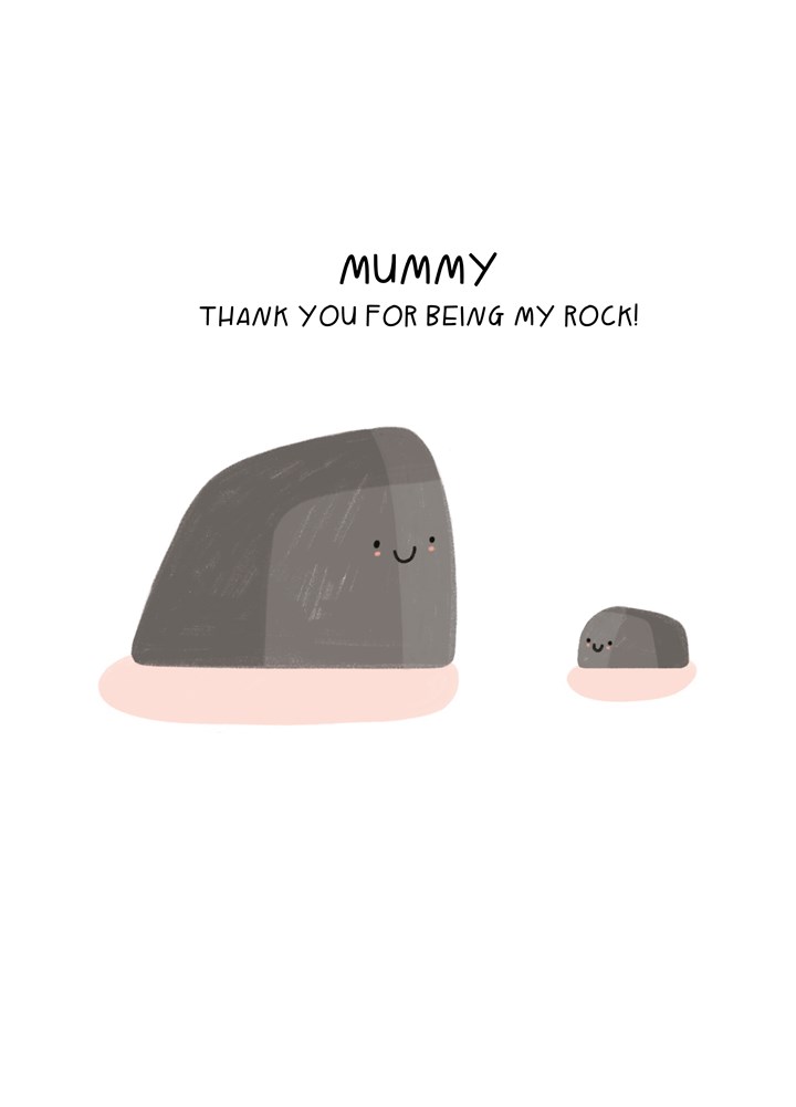 Thank You For Being My Rock Card