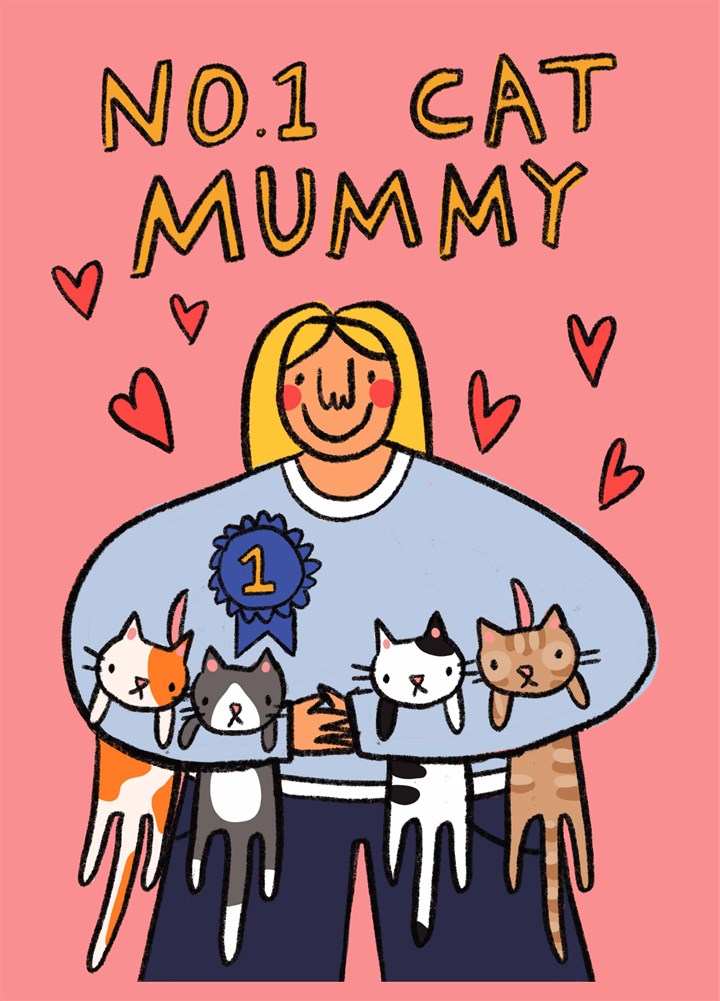 No.1 Cat Mummy Light Card