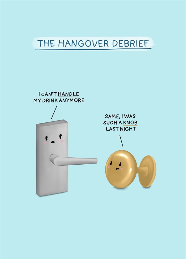 The Hangover Debrief Card