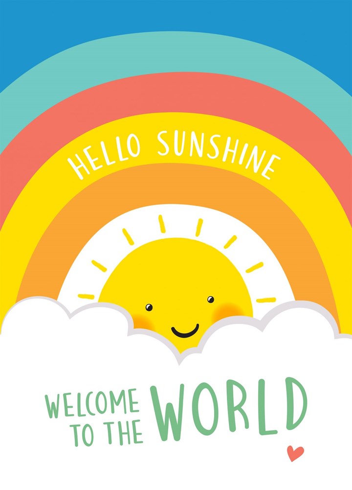 Hello Sunshine New Baby Card