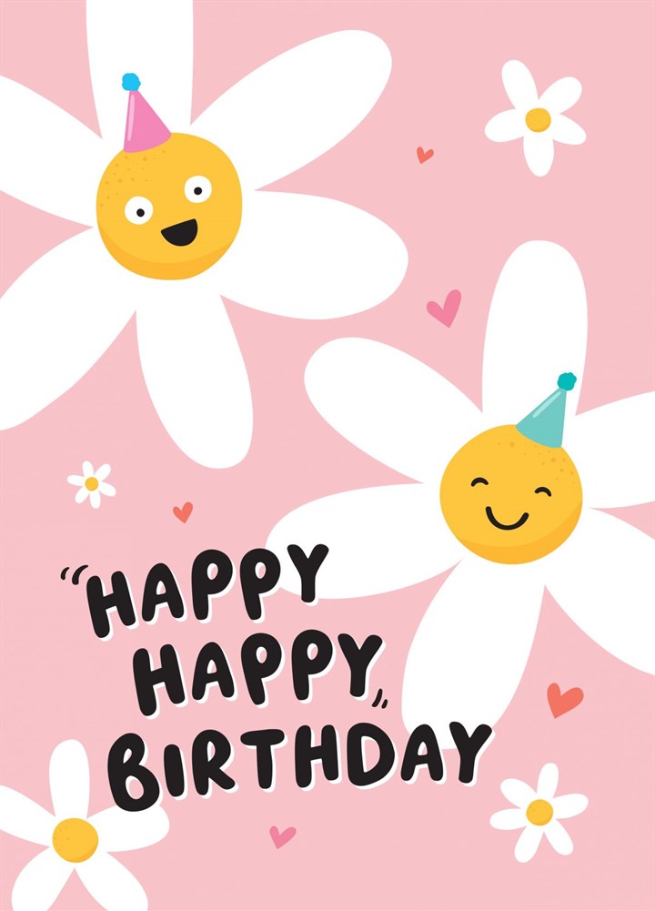 Happy Daisy Birthday Card