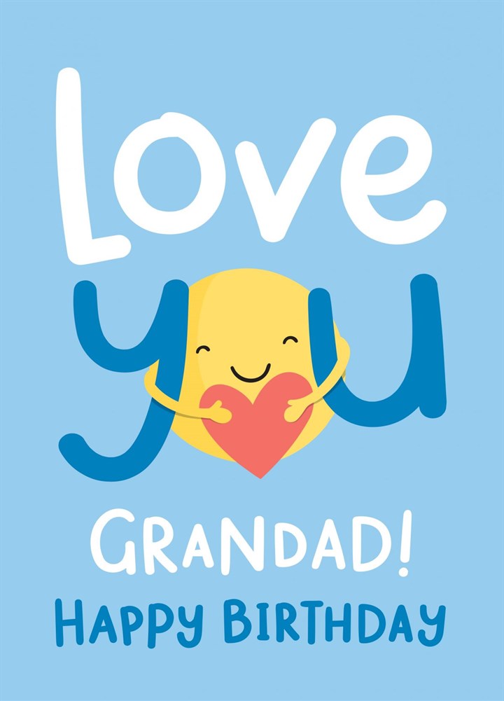 Love You Grandad Hug Birthday Card