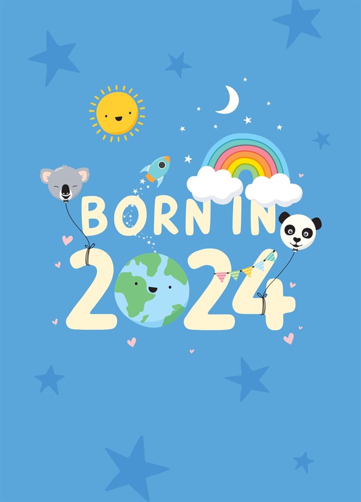 Born In 2024 New Baby Card
