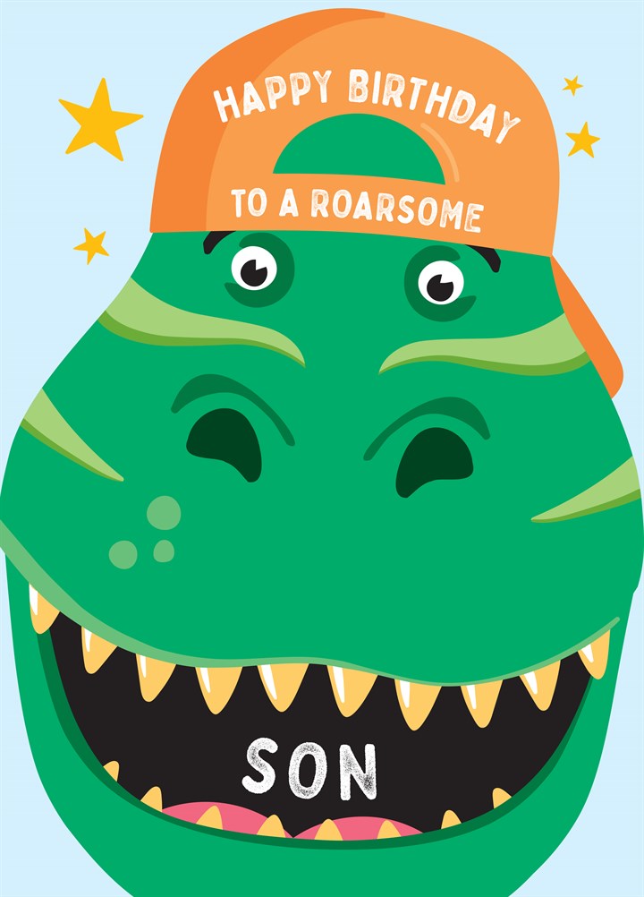 Roarsome Son Birthday Card