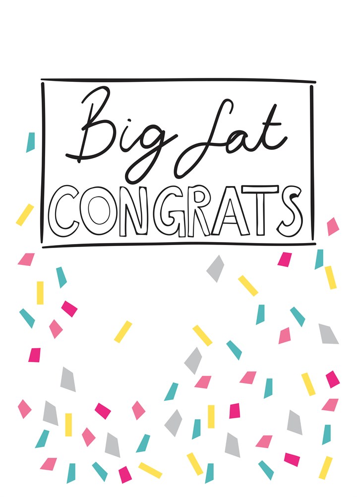 Big Fat Congrats Card
