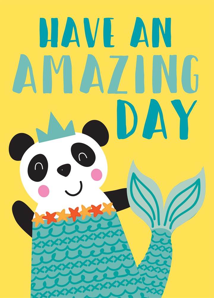 Amazing Day Panda Card