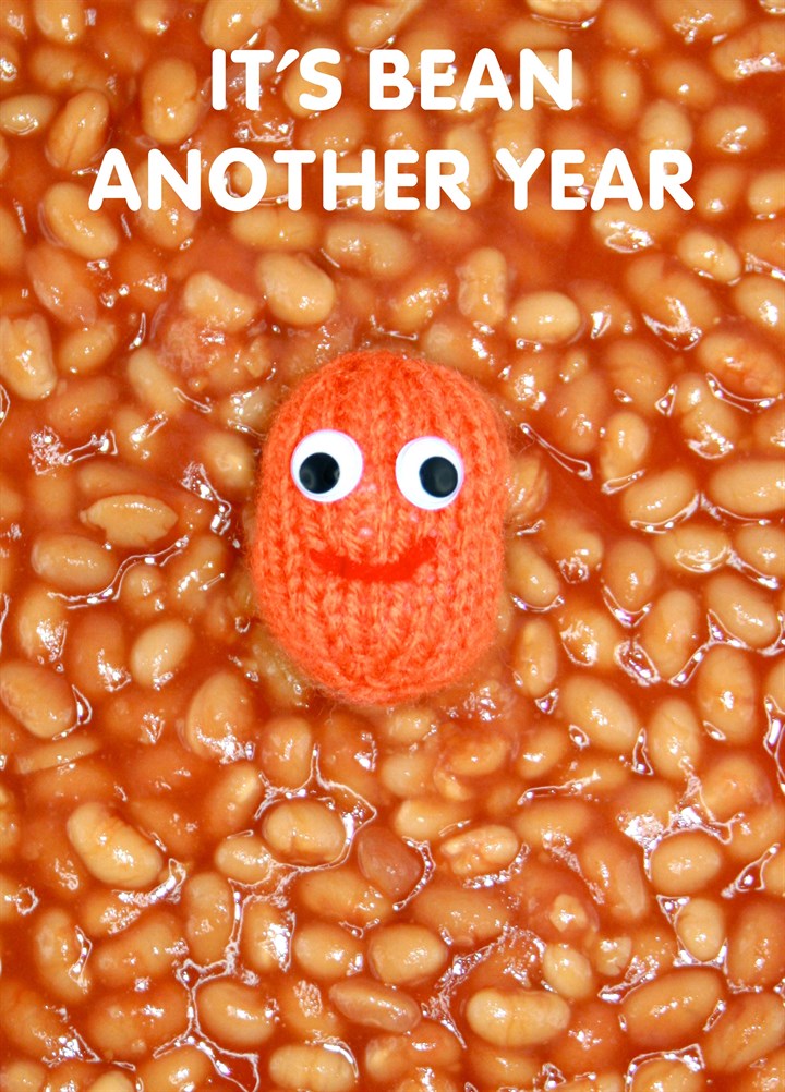 It's Bean Another Year Card