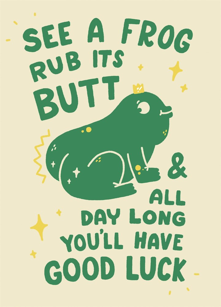 Frog Butts Card