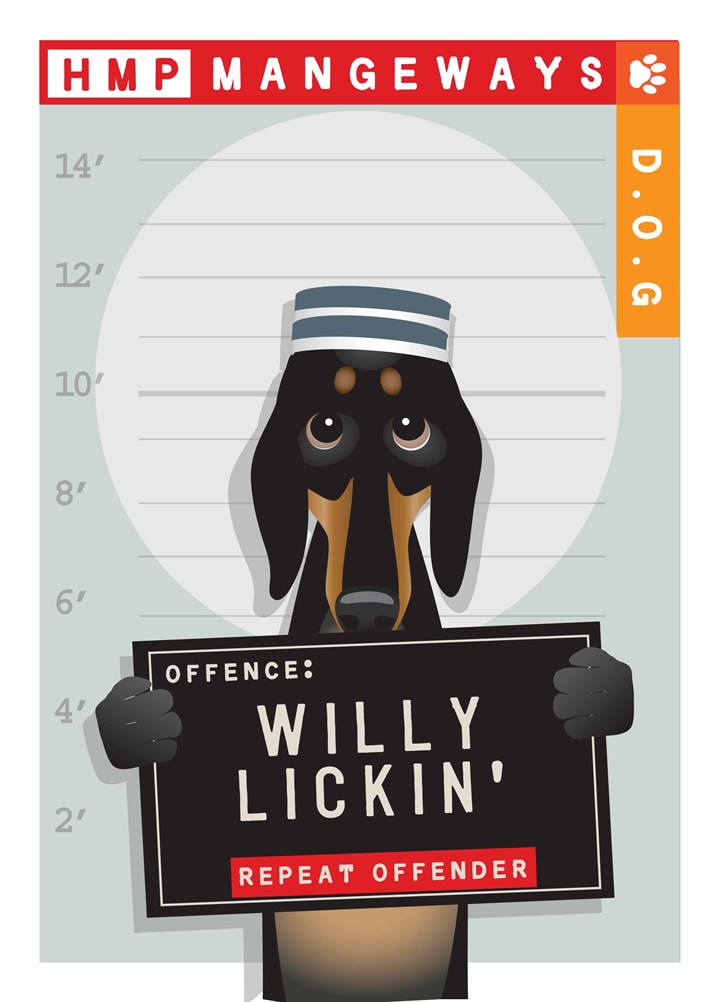 Willy Lickin Card