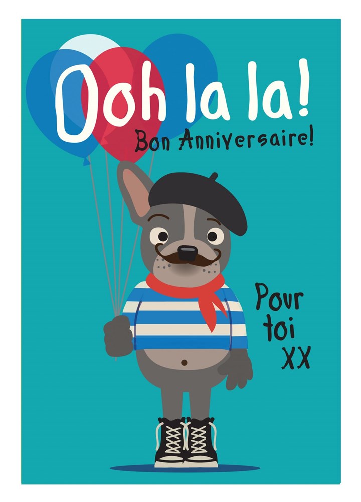 Ooh La La Birthday Card