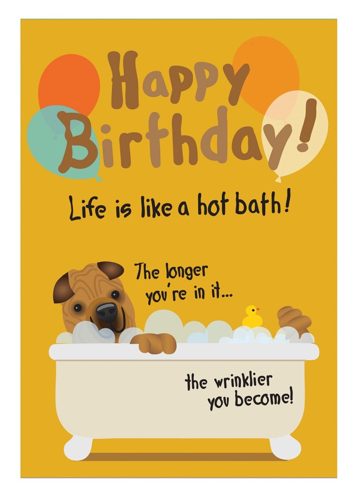Wrinkly Birthday Card