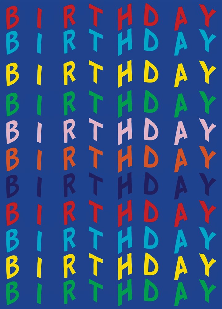 Colourful Birthday Card