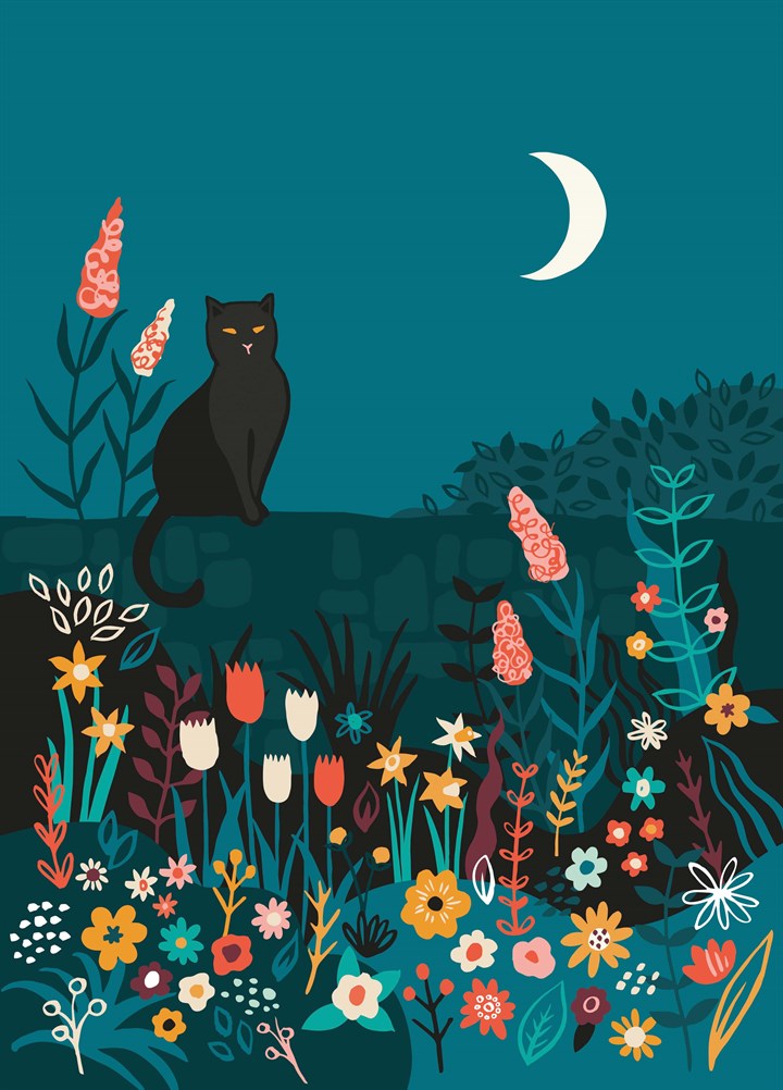 Cat In Night Garden Card