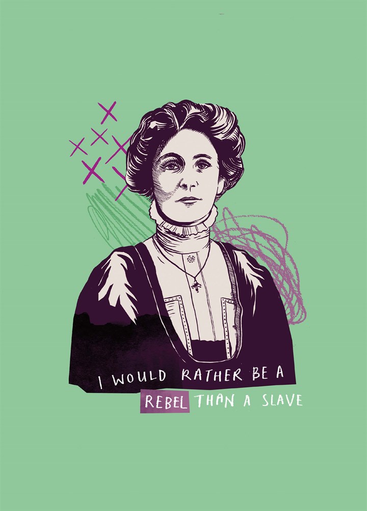 Rather Be A Rebel Than A Slave Card
