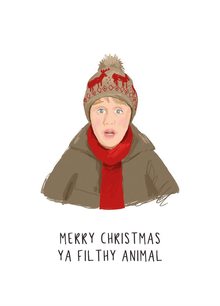 Merry Christmas Ya Filthy Animal Card