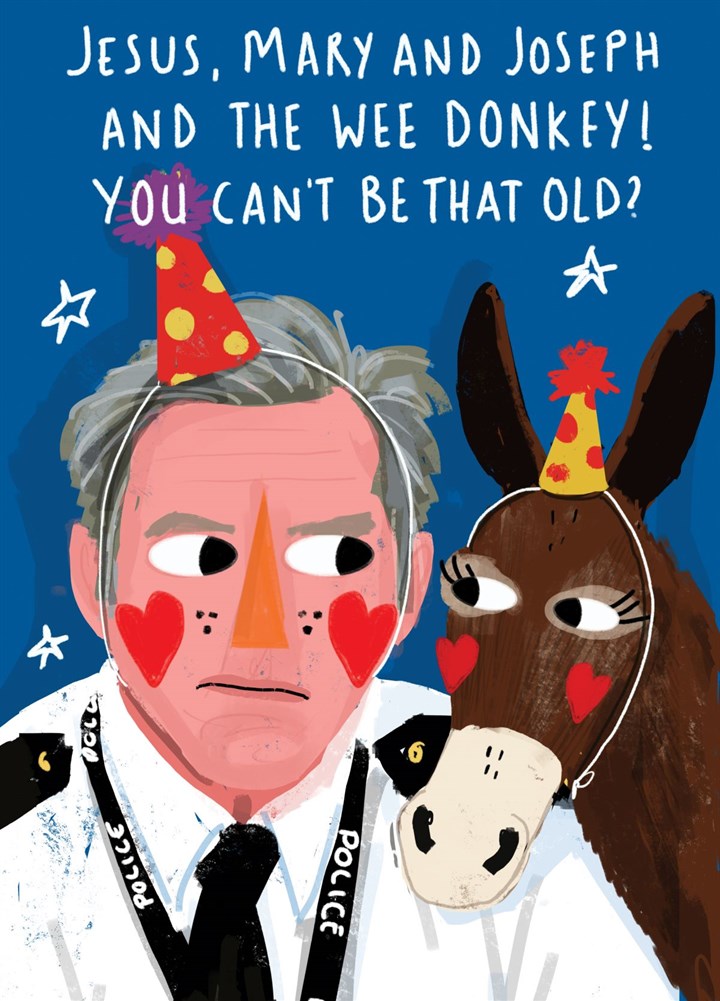 Wee Donkey. Line Of Duty Card