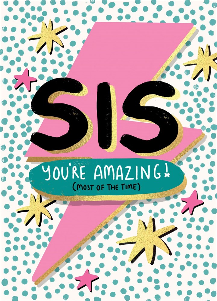 Amazing Sister Card