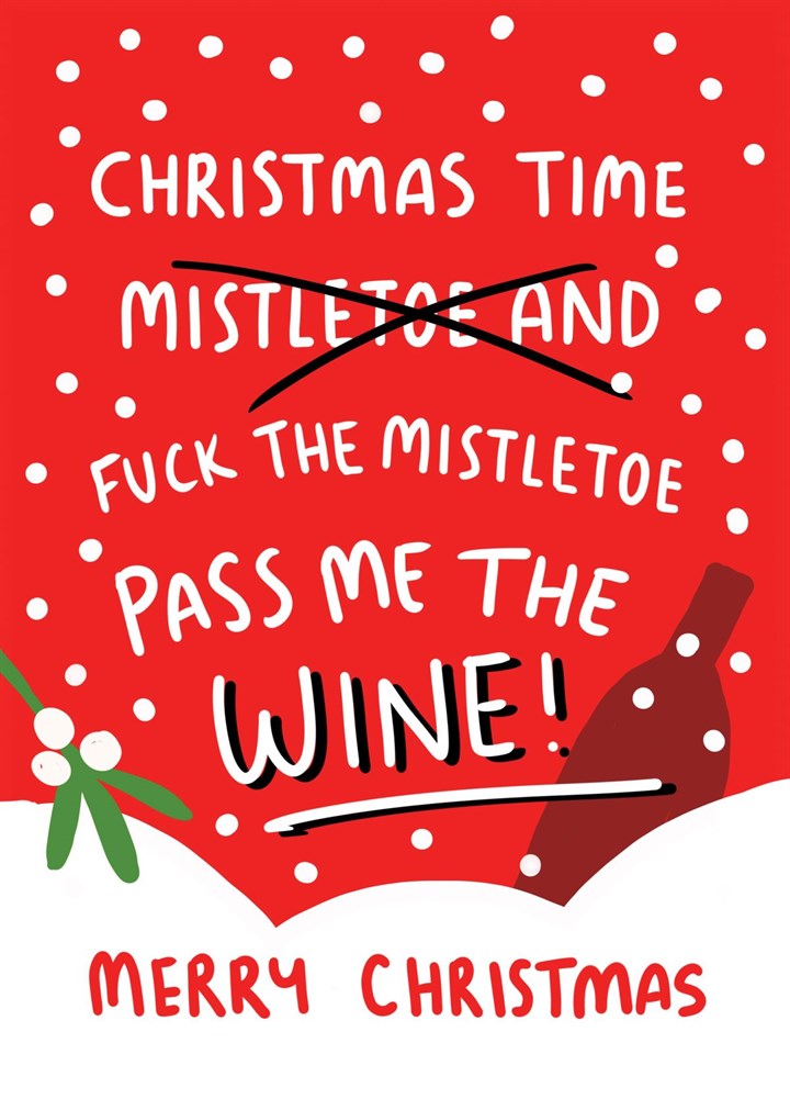 F*ck The Mistletoe Christmas Card