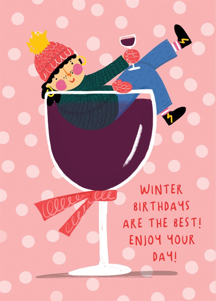 Winter Birthday Joy Card