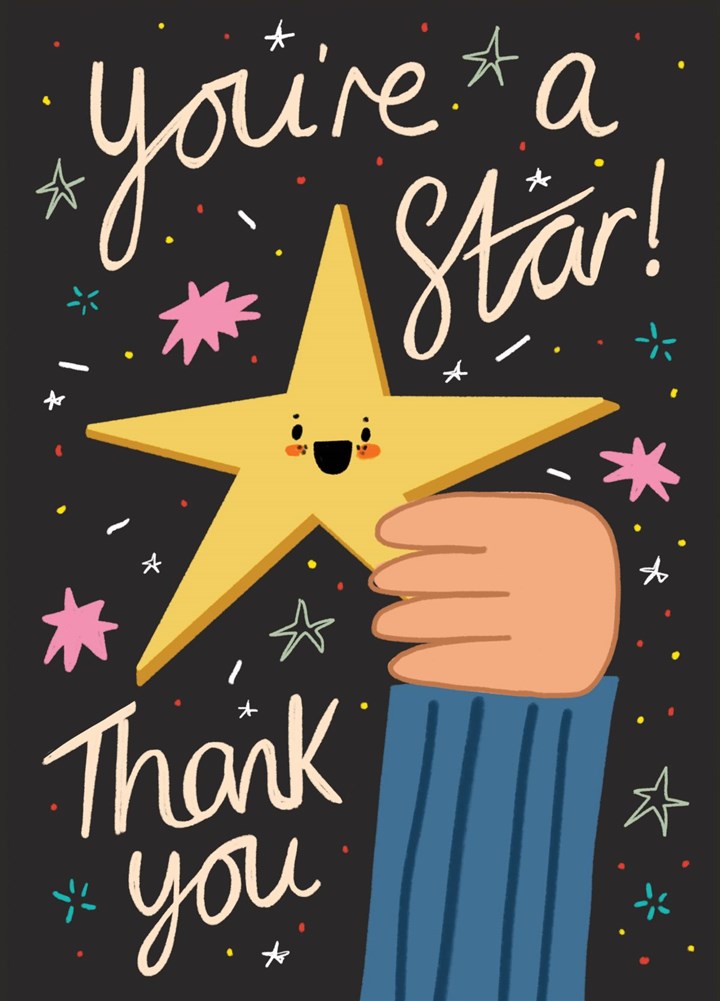 You're A Star Thank You Card