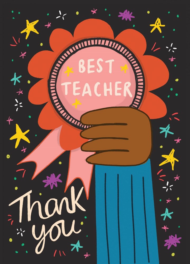Best Teacher Card