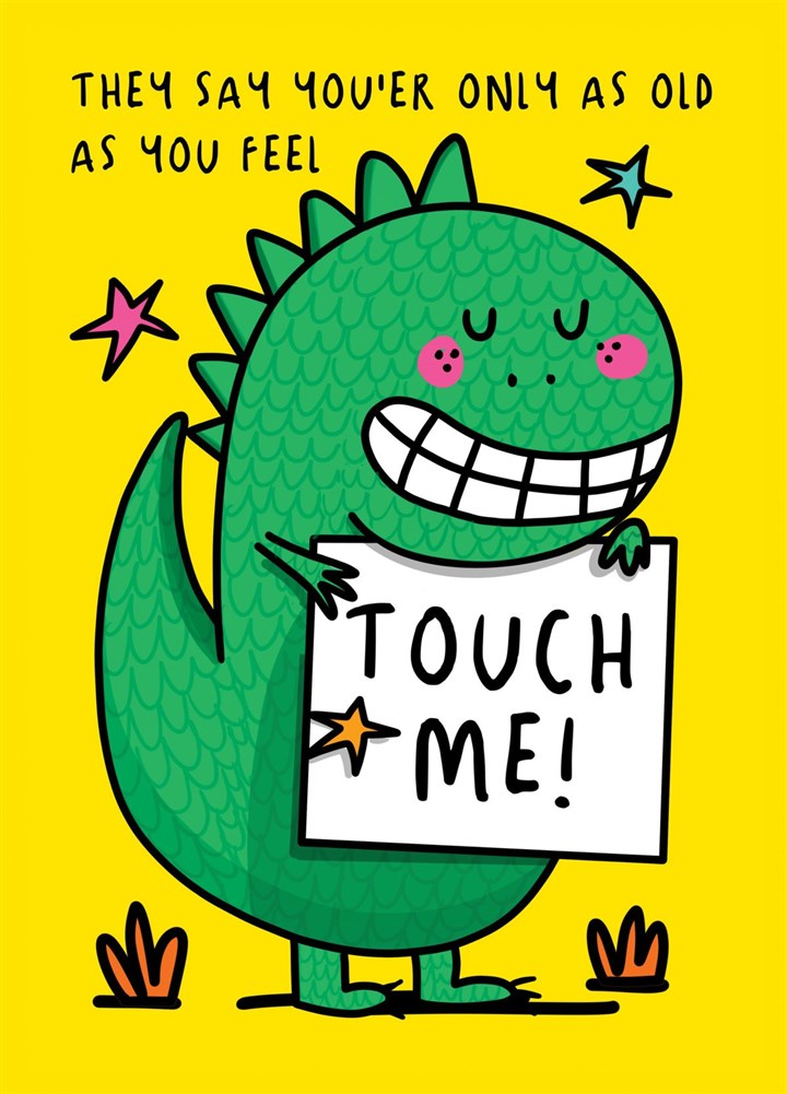 Touch Me Dino Card