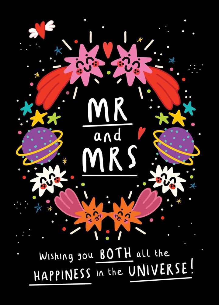 Out Of This World Wedding Card