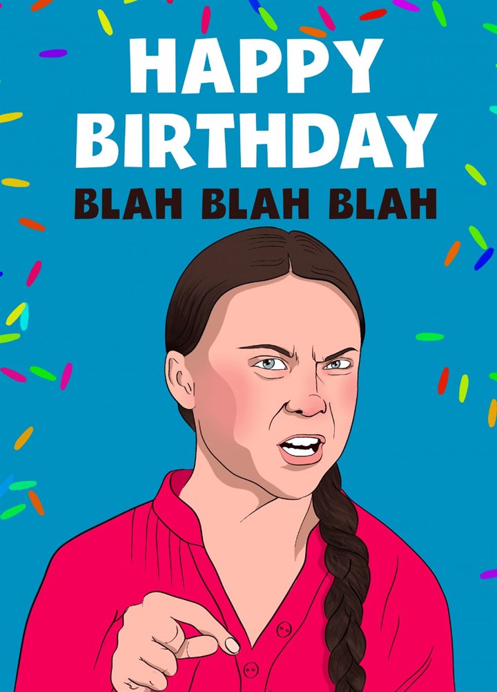 Happy Birthday Blah, Blah, Blah Card