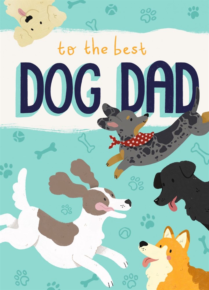 To The Best Dog Dad Card