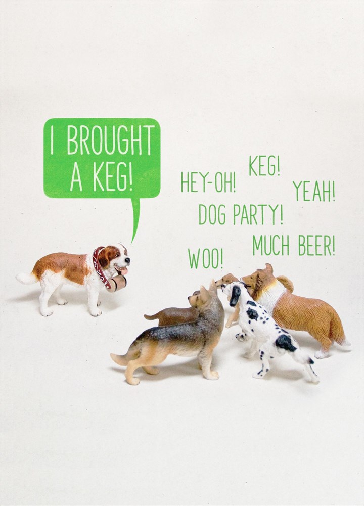 Dog Party Card