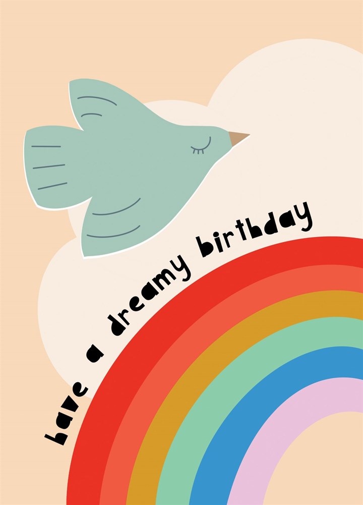 Happy Birthday - Dreamy Rainbow Card