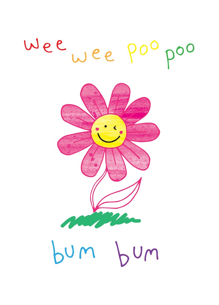 Wee Poo Bum Card